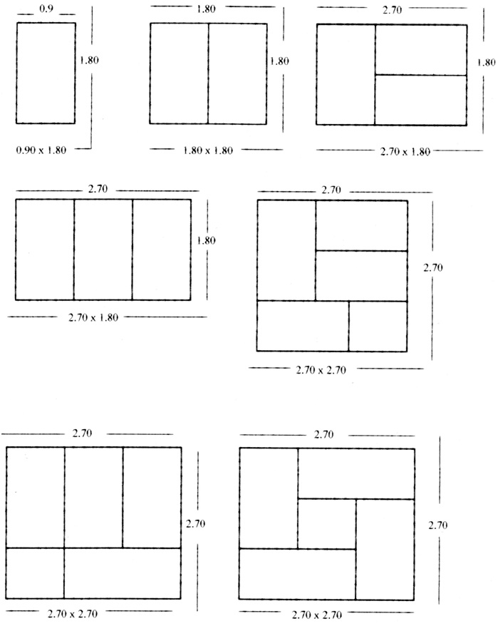 การวางเสื่อทาทามิ แบบที่2